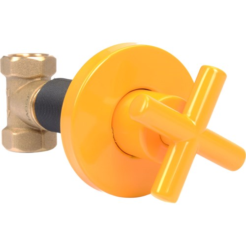 Creavit Aç - Kapa Ara Kesme Valfi 1/2 -1/2 - Sarı