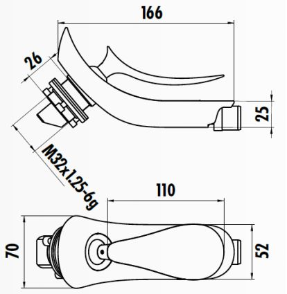 Creavit FG3501 Foglia Bide Armatürü