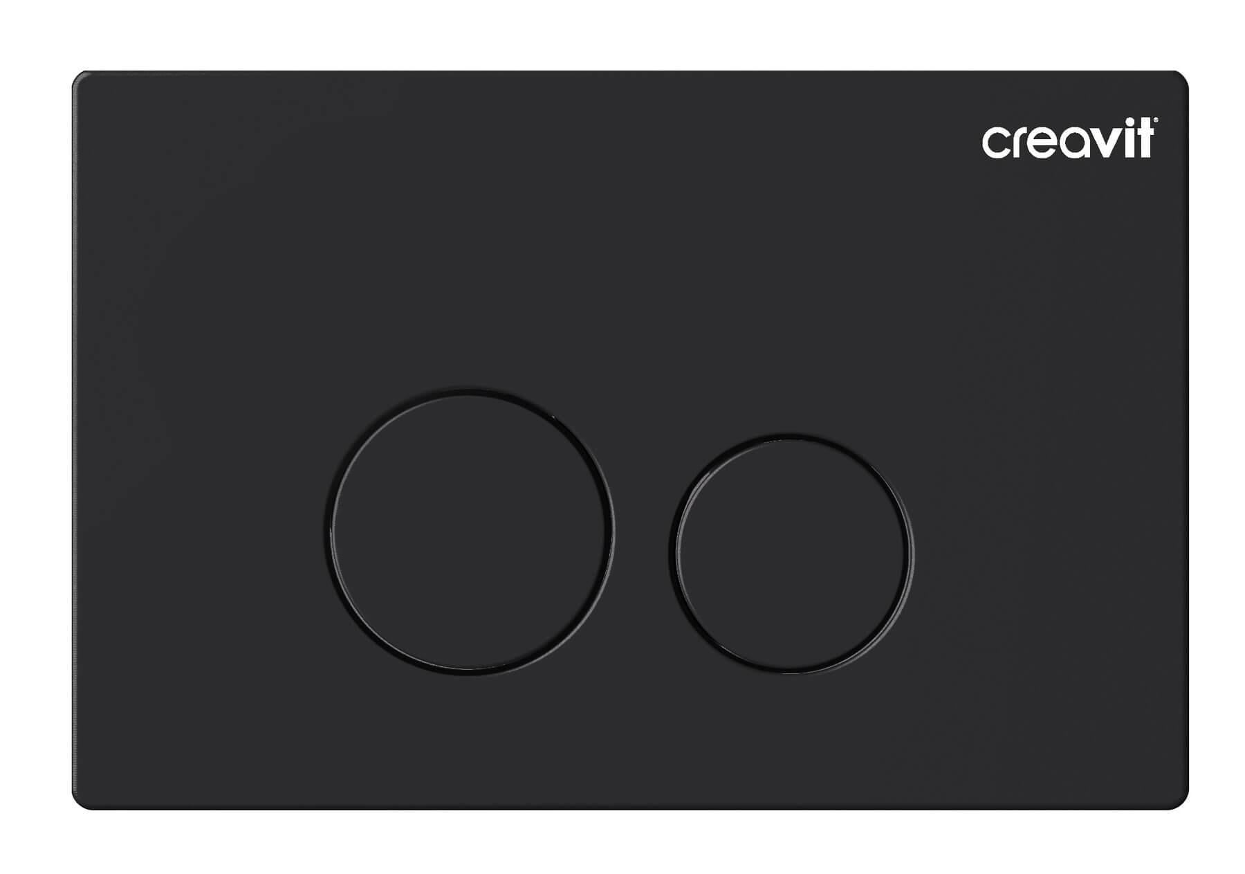 CREAVİT GP9002.01 Terra Mat Siyah Boyalı Kumanda Paneli
