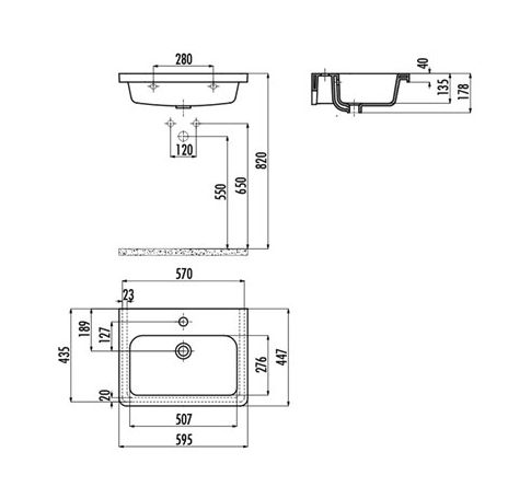 Creavit IP060 İpek Etajerli Lavabo 60 cm
