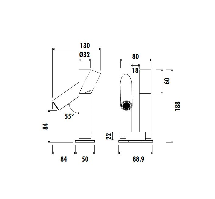 Creavit ST1500 Straw Lavabo Armatürü