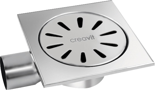 Creavit Yer Sifonu Paslanmaz 15x15 cm