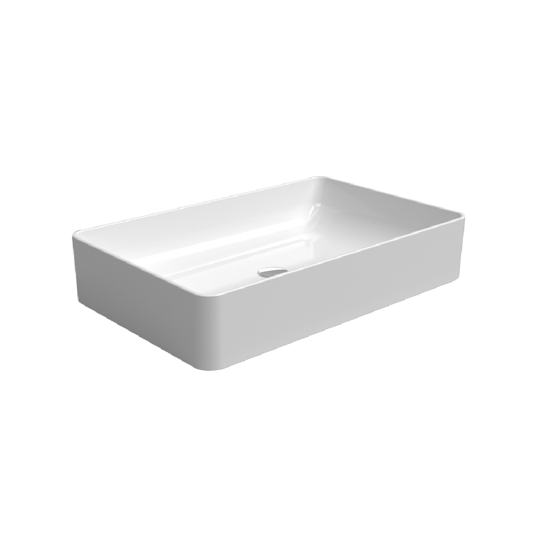 Newarc 5012 Silver Tezgah Üstü Lavabo Beyaz