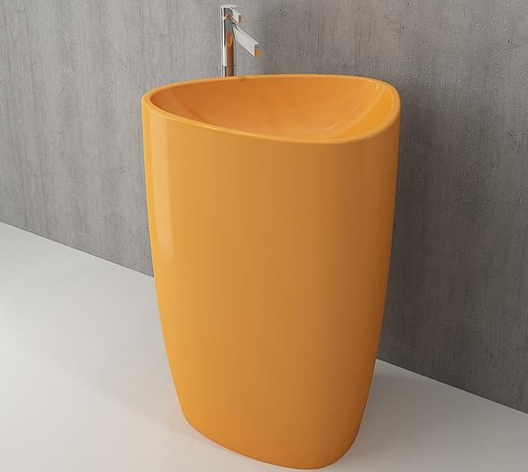 Bocchi 1075-021-0125 Etna Monoblok Lavabo Mandalina Sarısı