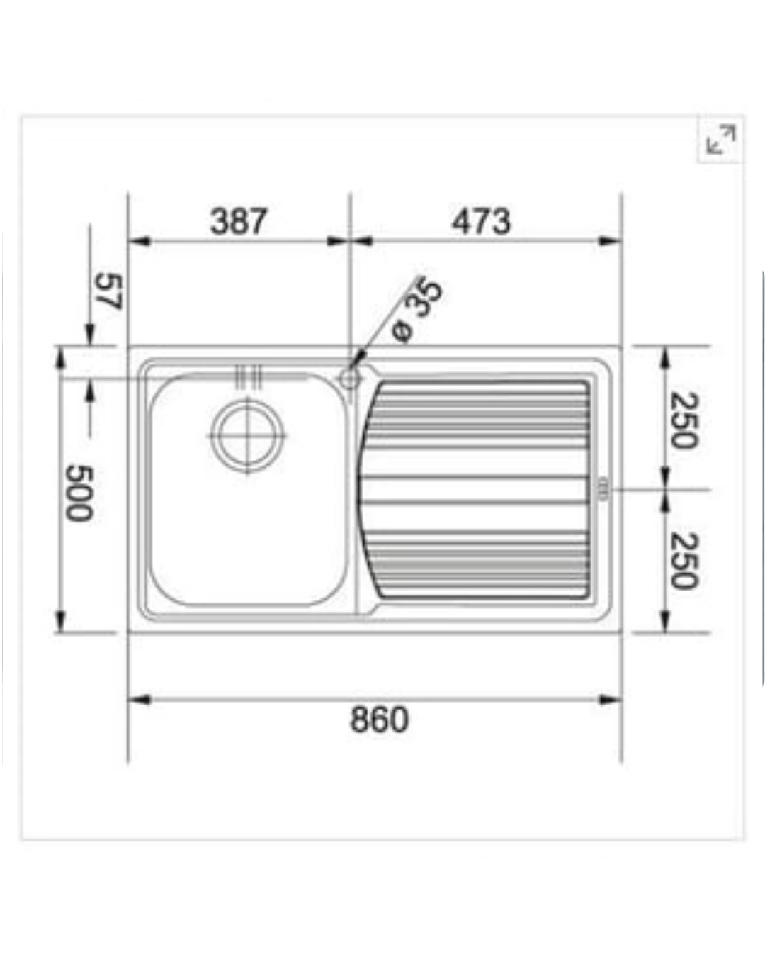 Franke Logica Line - LLL 611 Sağ Dekor Evyeler