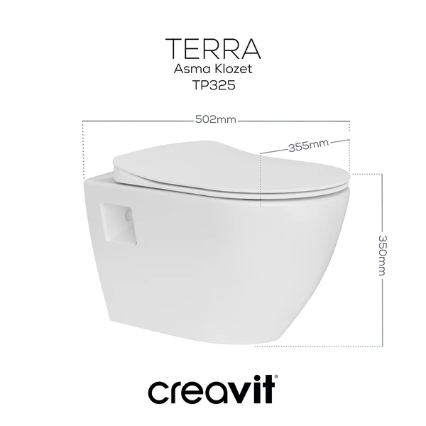 Creavit TP325 Terra Asma Klozet 