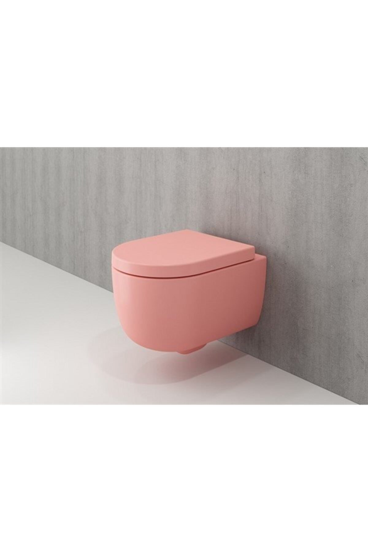 Bocchi 1417-032-0128 V Tondo Rımless Kısa Asma Klozet Somon