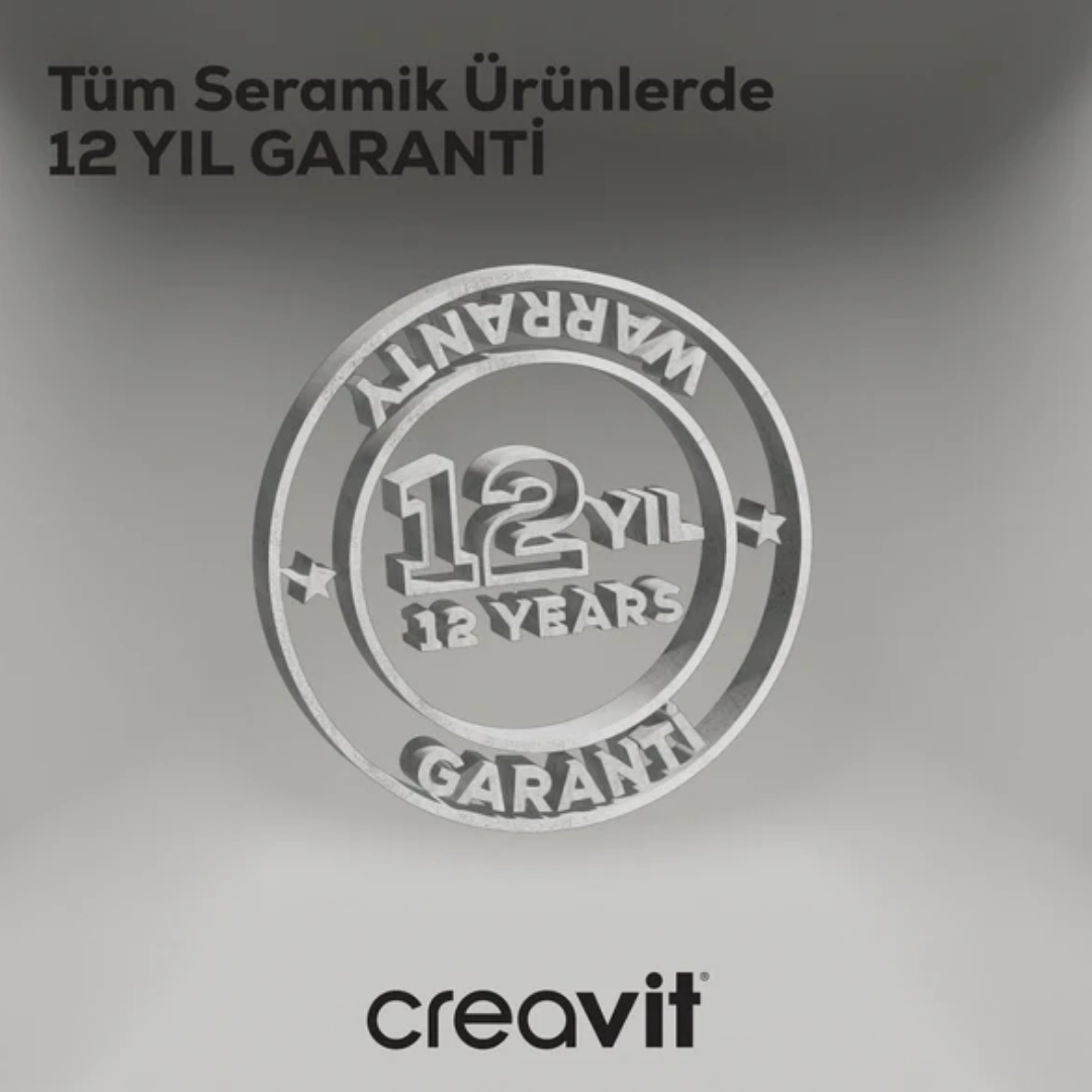 Creavit RB051.00MB Ruby Tezgah Üzeri Lavabo 50x40 cm İnci Mat  Beyaz