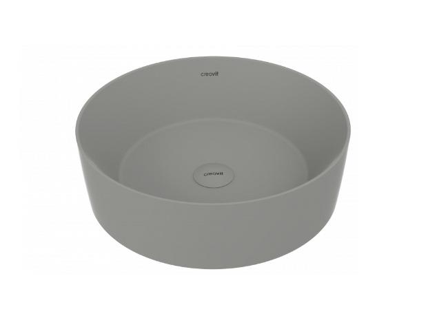 Creavit NC045 Nice Tezgah Üzeri Lavabo Ø45 cm Cool Grey-Gri