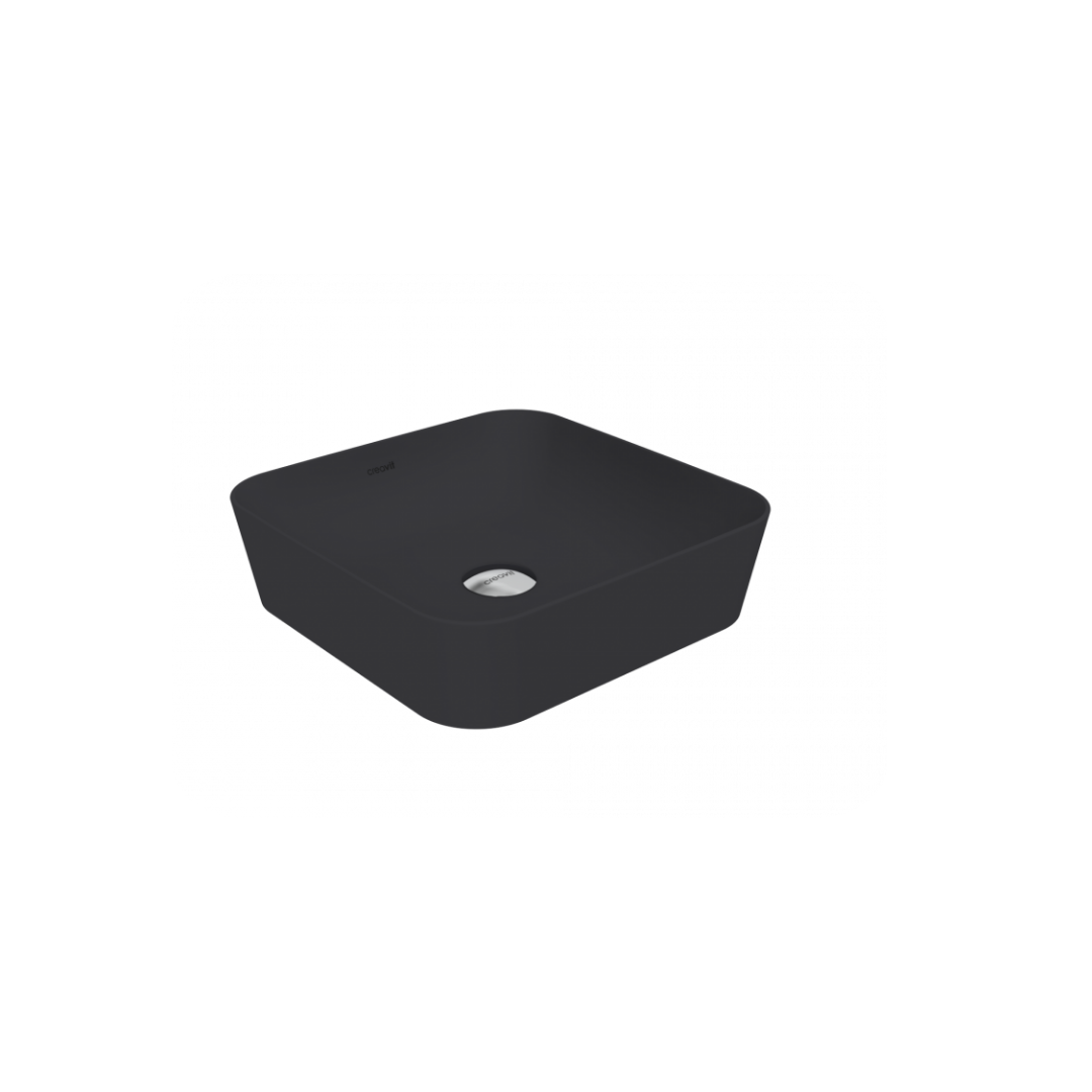 Creavit Ultra Kare Çanak Lavabo 40 cm Mat Antrasit UL040