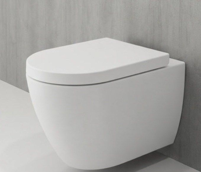 BOCCHİ 1416-002-0128 V-TONDO RIMLESS KLOZET VE YAVAŞ KAPANAN KAPAK MAT BEYAZ