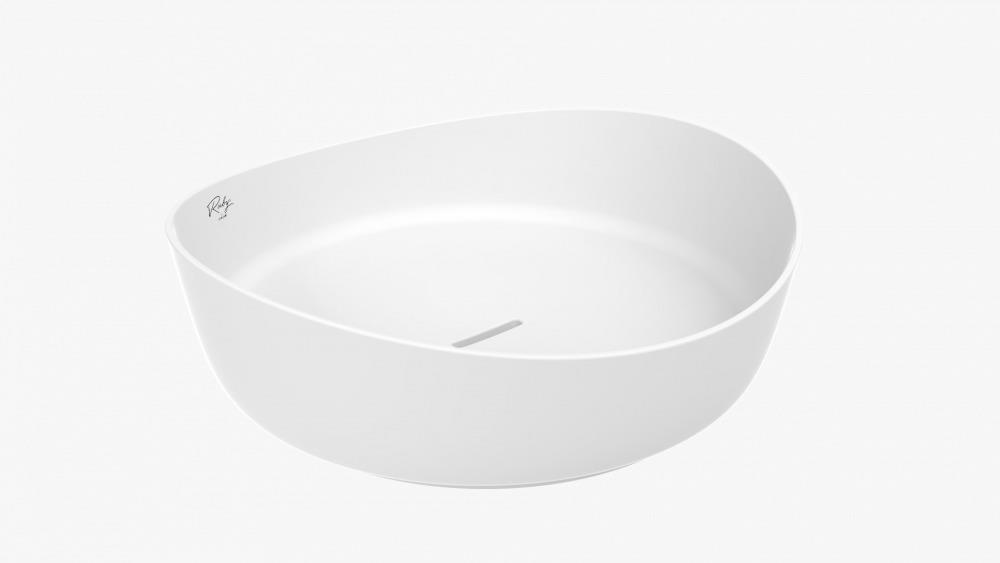 Creavit RB140 Ruby Tezgah Üzeri Lavabo Ø40 cm Parlak Beyaz