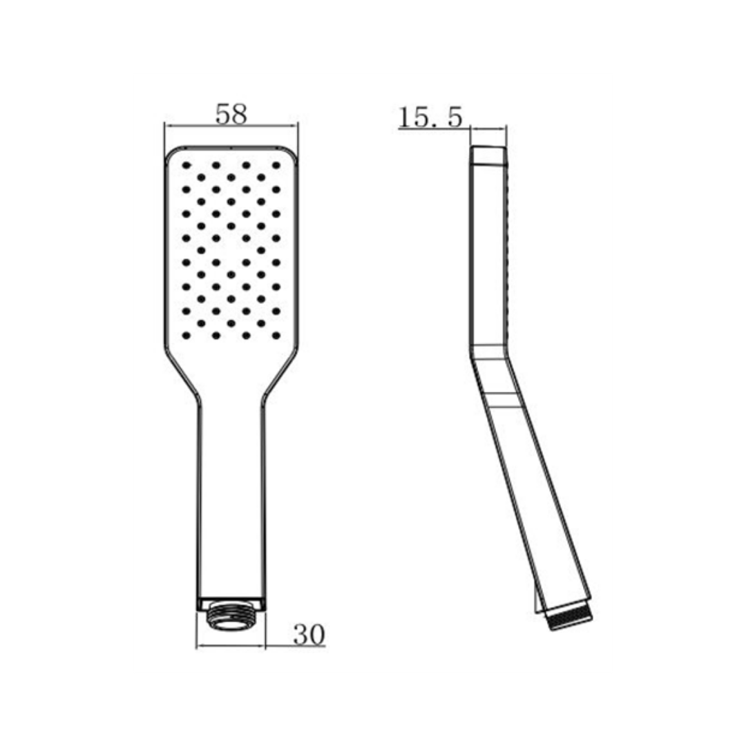 Creavit SH120 Kireç Kırıcılı El Duş Seti (Kare)