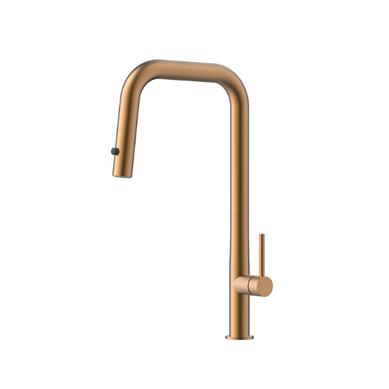 Ruby Mutfak Armatürü Spiralli Brush Rose Gold RB8500BNG