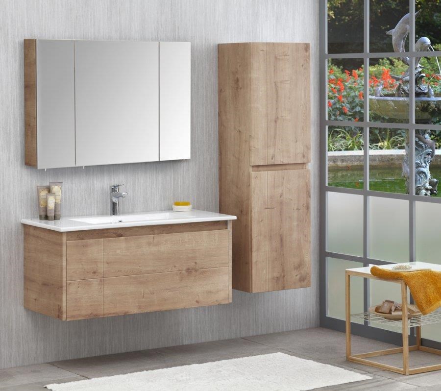 Orka Likya 40 CM Banyo Boy Dolabı Mat Beyaz