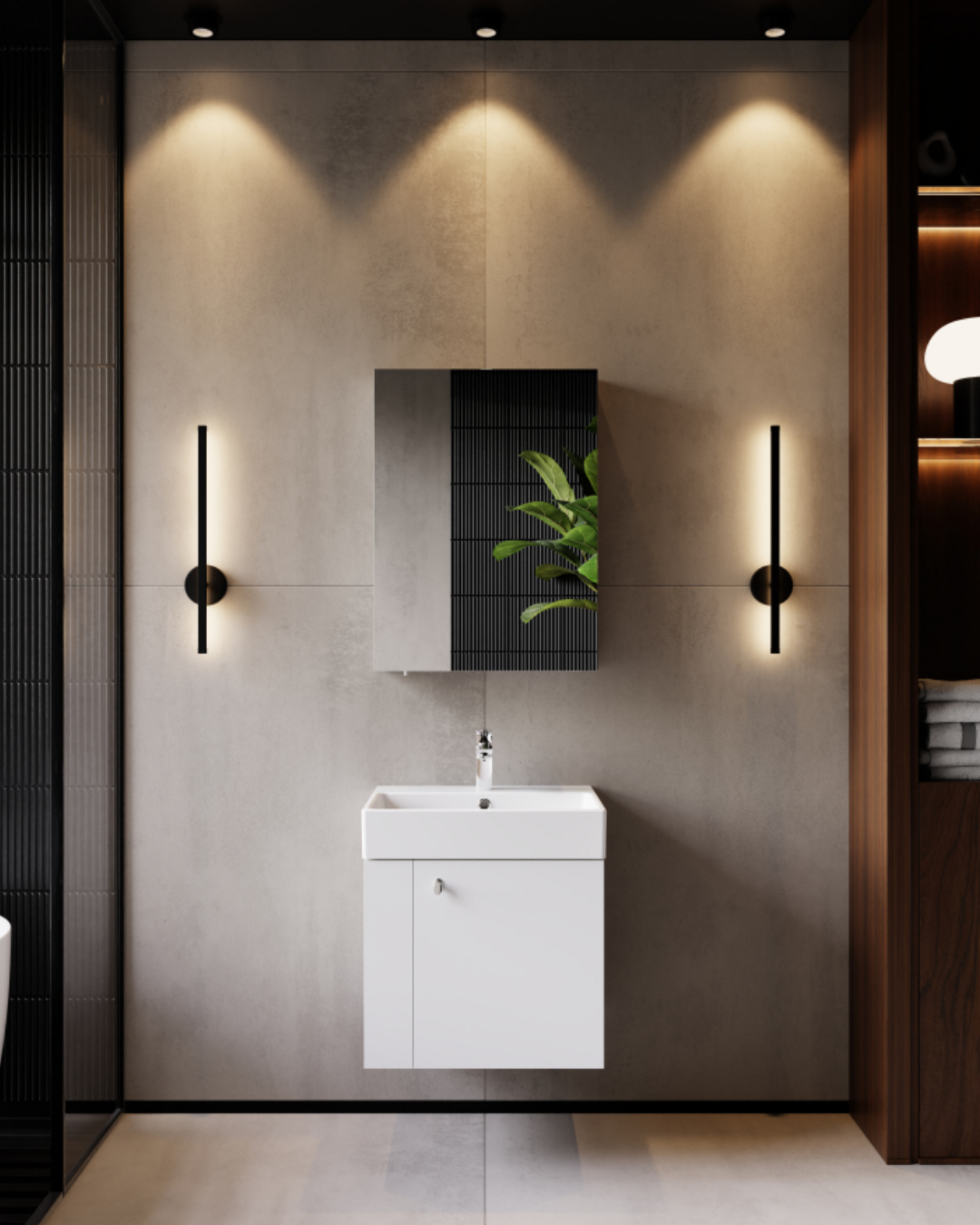 Creavit Font Banyo Dolabı Takımı 