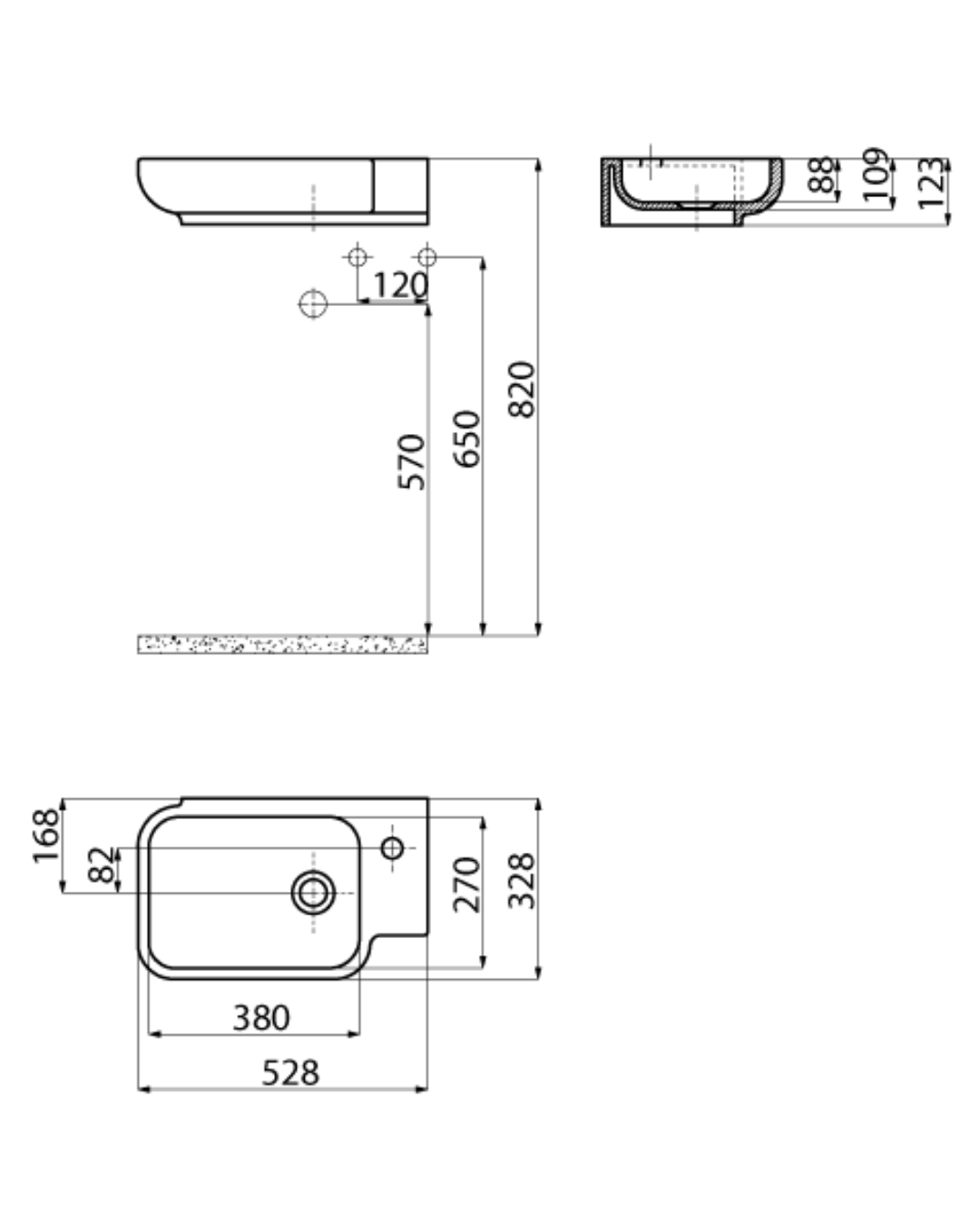 Creavit Dolap Uyumlu Lavabo 33X53 cm Beyaz TP027 