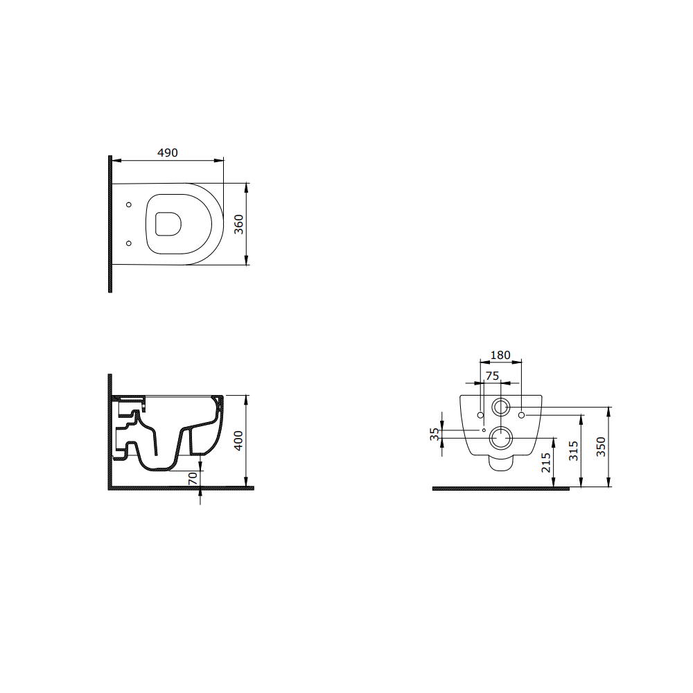 Bocchi 1417-021-0128 V-Tondo Rimless Kısa Asma Klozet ve Kapağı P.Mandalina Sarısı