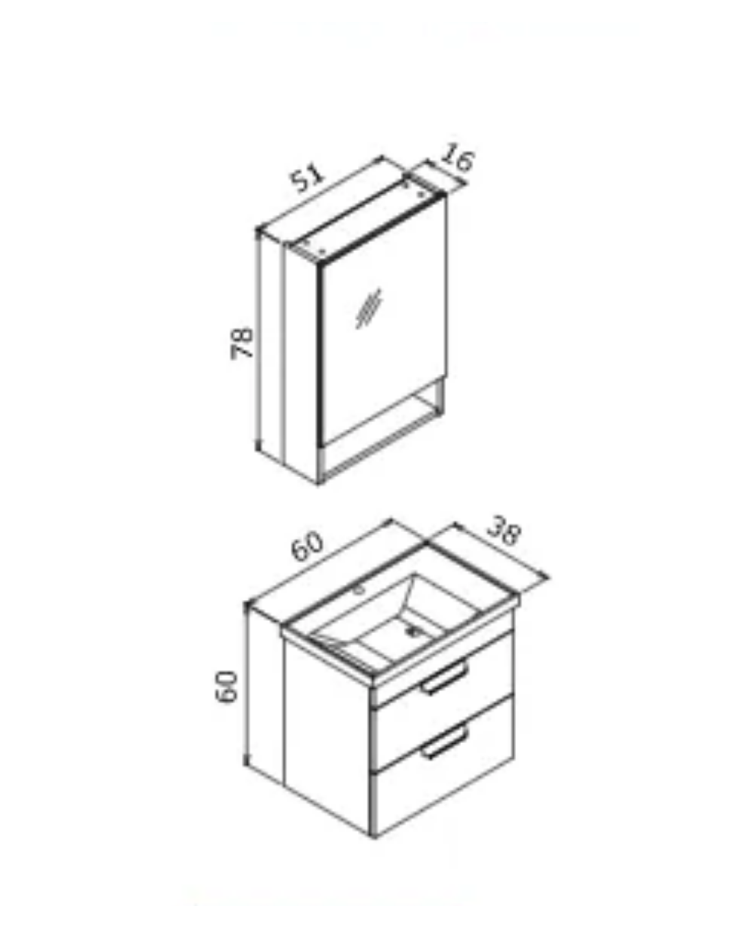 Orka Nova 60 CM Banyo Dolabı Takım Morgana Kiraz