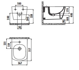 Creavit EG510 Elegant Asma Bide