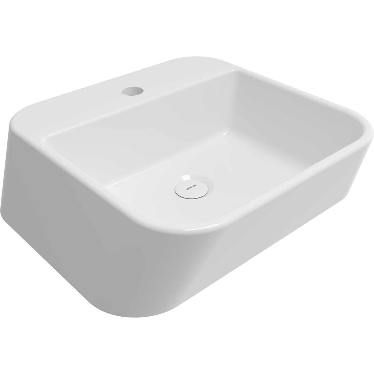 Bocchi Firenze Batarya Banklı Çanak Lavabo Mat Beyaz 1074-002-0126