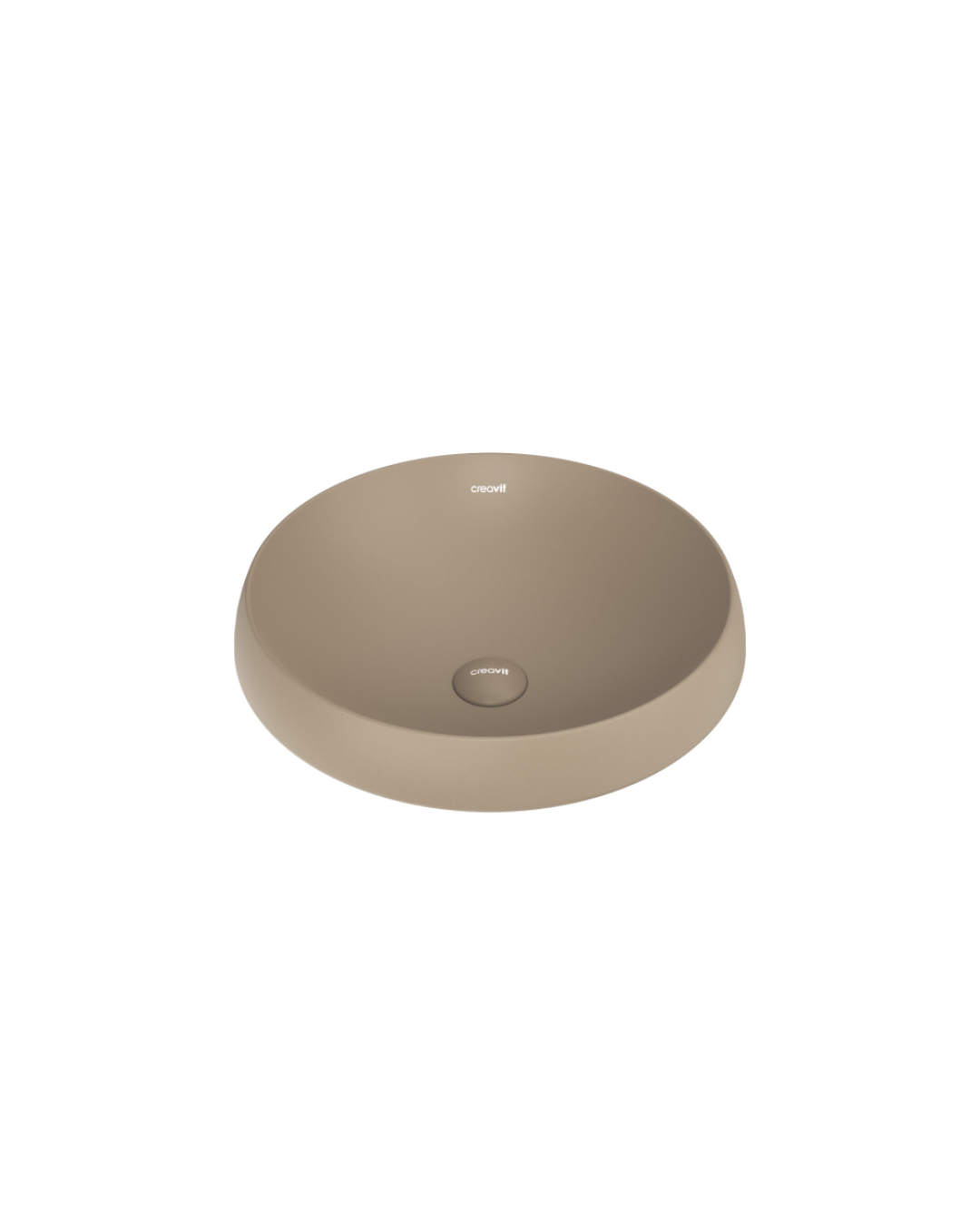 Creavit Deep Tezgah Üzeri Lavabo Ø45 cm Mat Cappuccino DE045-00CM