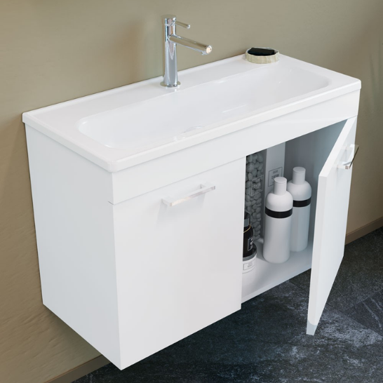 Orka Bafa 80 Cm Banyo Dolabı Takım  Beyaz