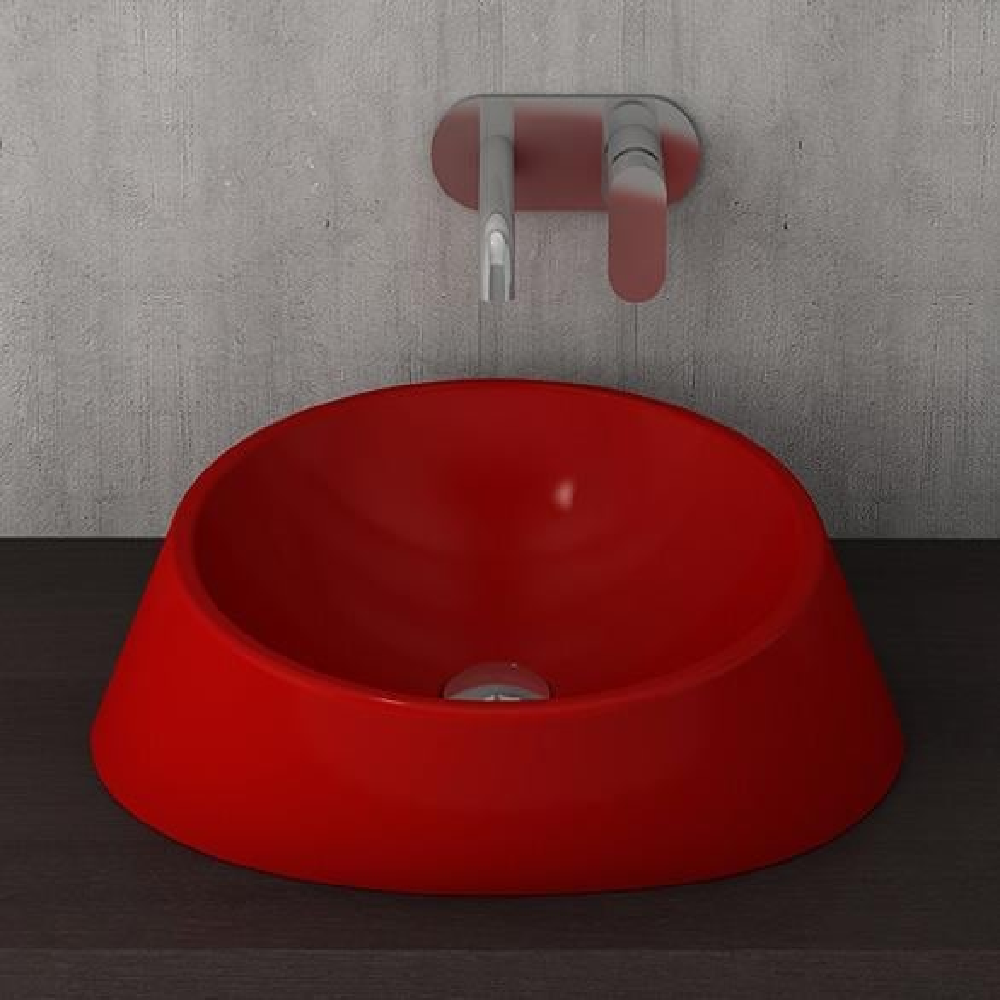 Bocchi Venezia Çanak Lavabo Kırmızı 56 cm 1010-019-0125
