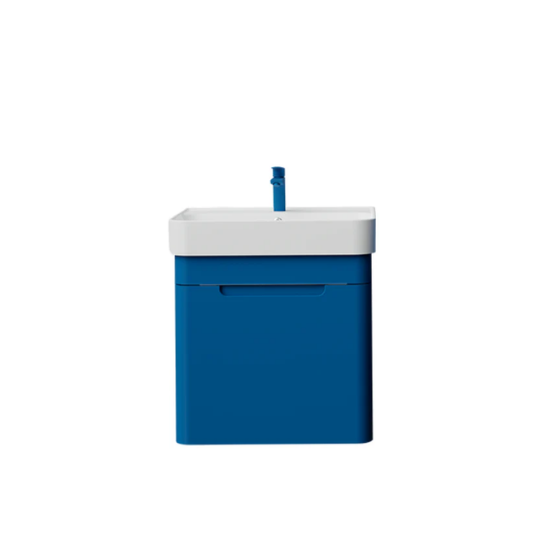 Creavit CO0060.41 Colorit Kapaklı Lavabo Dolabı 60 cm Ve Oval Ayna Ocean