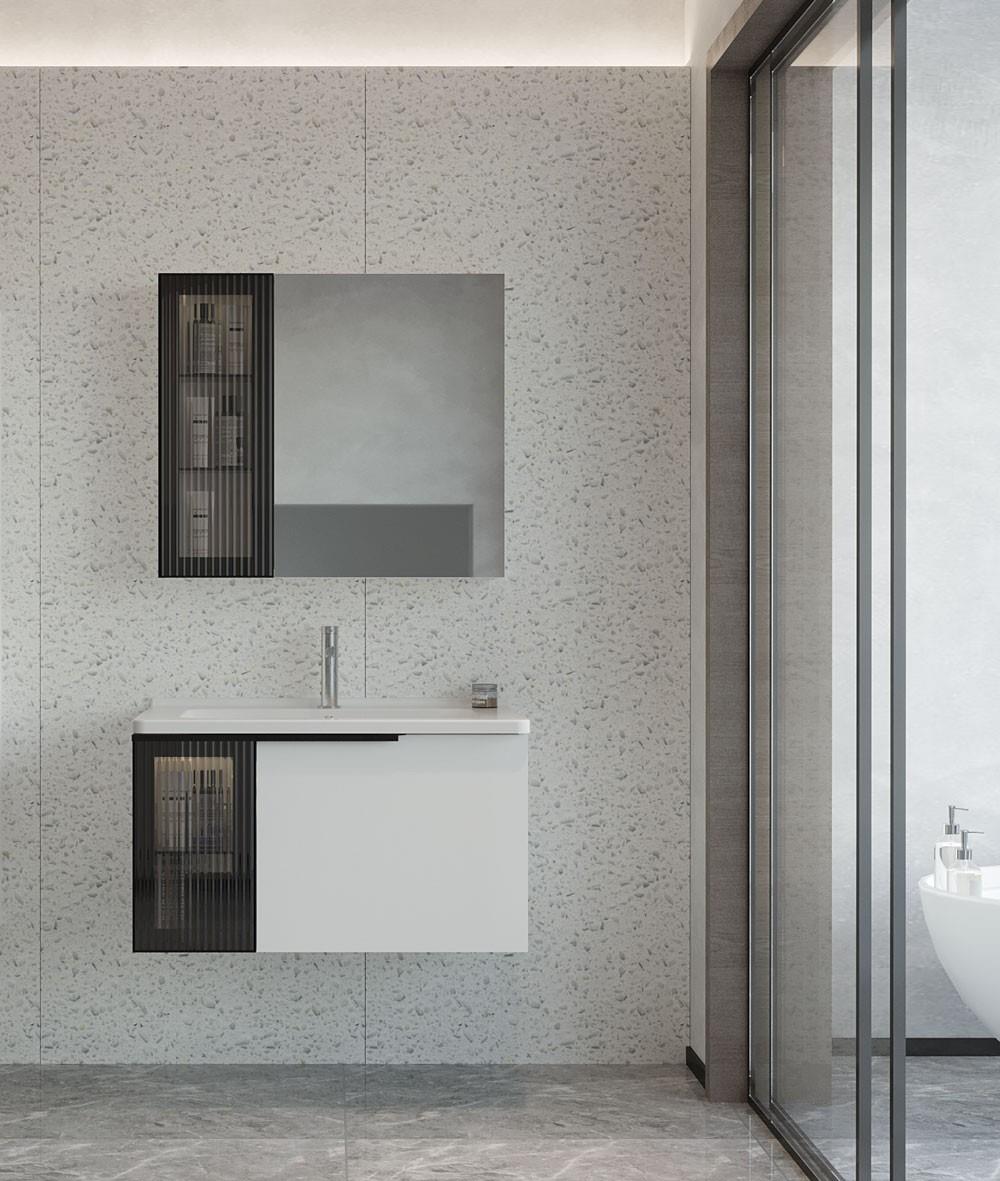 Orka Pure 100 cm Banyo Dolabı Takımı Mat Beyaz