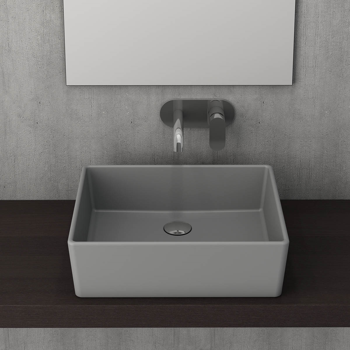 Bocchi Milano Çanak Lavabo 50 cm Gri 1215-006-0125