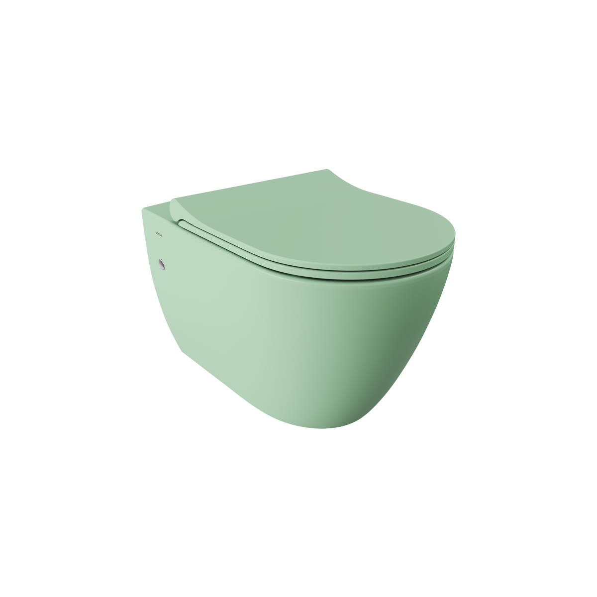 Bocchi Venezia Rimless Asma Klozet ve Kapağı Mat Mint Yeşil 1295-033-0128