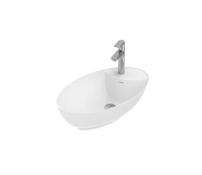 Creavit PR065 -00CB00E-0000 Petra Oval Asimetrik Tezgah Üzeri Lavabo 40x65cm