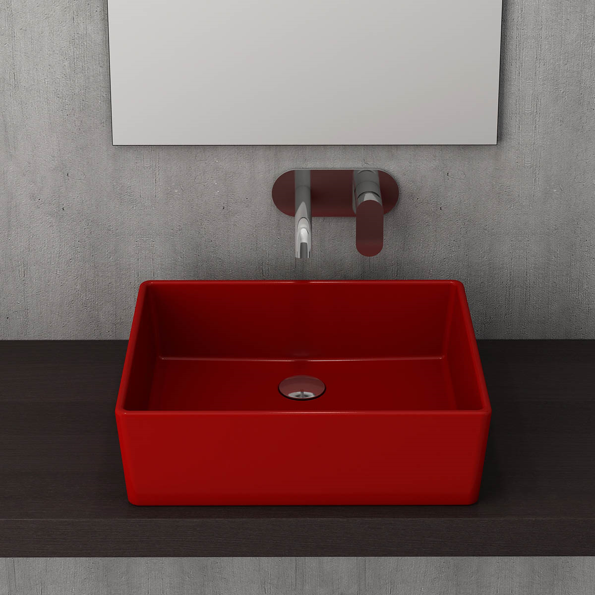 Bocchi Milano Çanak Lavabo 50 cm Kırmızı 1215-019-0125