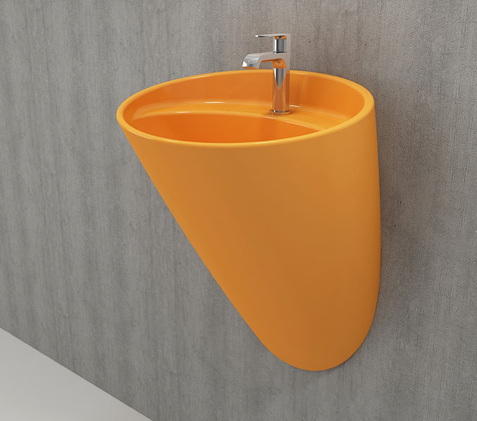 Bocchi Venezia Asma Monoblok Lavabo Mandali Sarısı 1083-021-0126