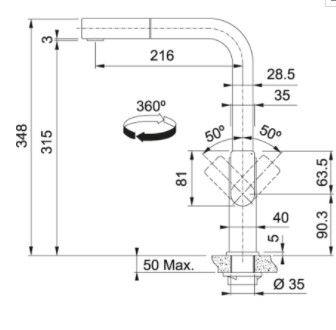 FRANKE MYTHOS DOCCİA MUTFAK BATARYASI 115.0547.853