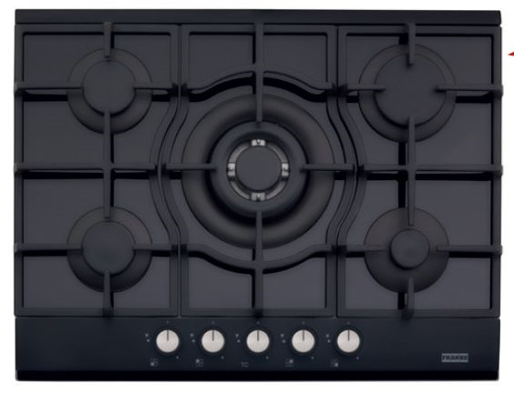 FRANKE NEW LINEAR BLACK GLASS OCAK FHNG 705 4G TC BK C