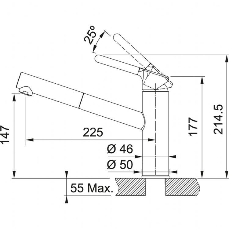 FRANKE Orbit Doccia Bianco Mutfak Bataryası 115.0623.139