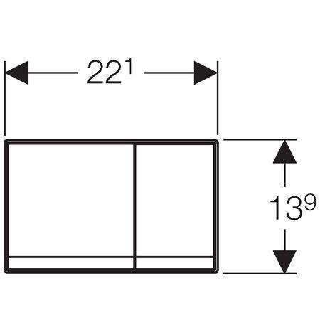 GEBERİT Kumanda Kapağı Sigma60 (Krom)