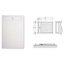 Gizli Sifonlu Flat Duş Tekneleri 90x150