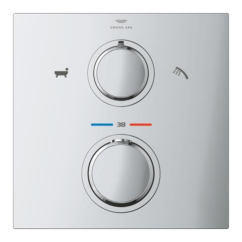 Grohe 19446002 Allure New Ankastre termostatik banyo bataryası 