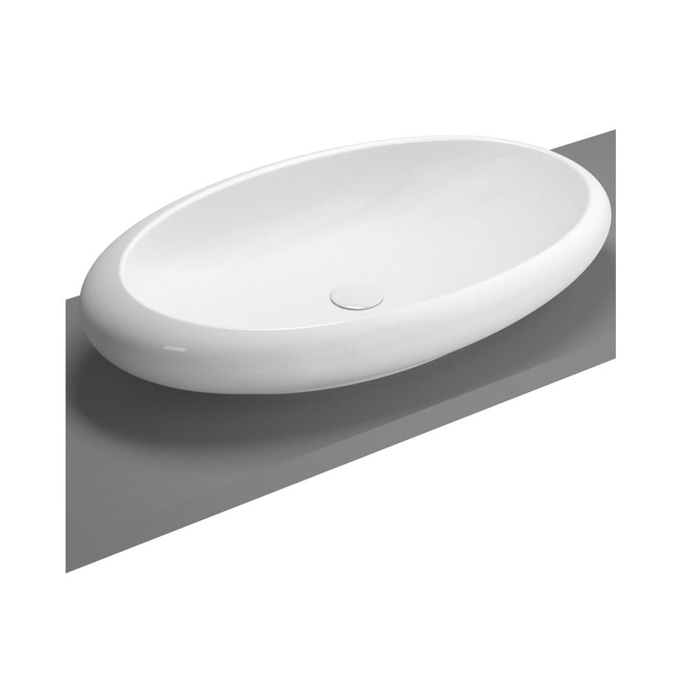 İstanbul Oval çanak lavabo, 85 cm Armatür deliksiz Siyah