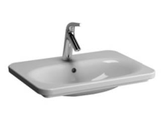 Nest Trendy Tezgah lavabo 60 cm Orta armatür delikli, su taşma delikli