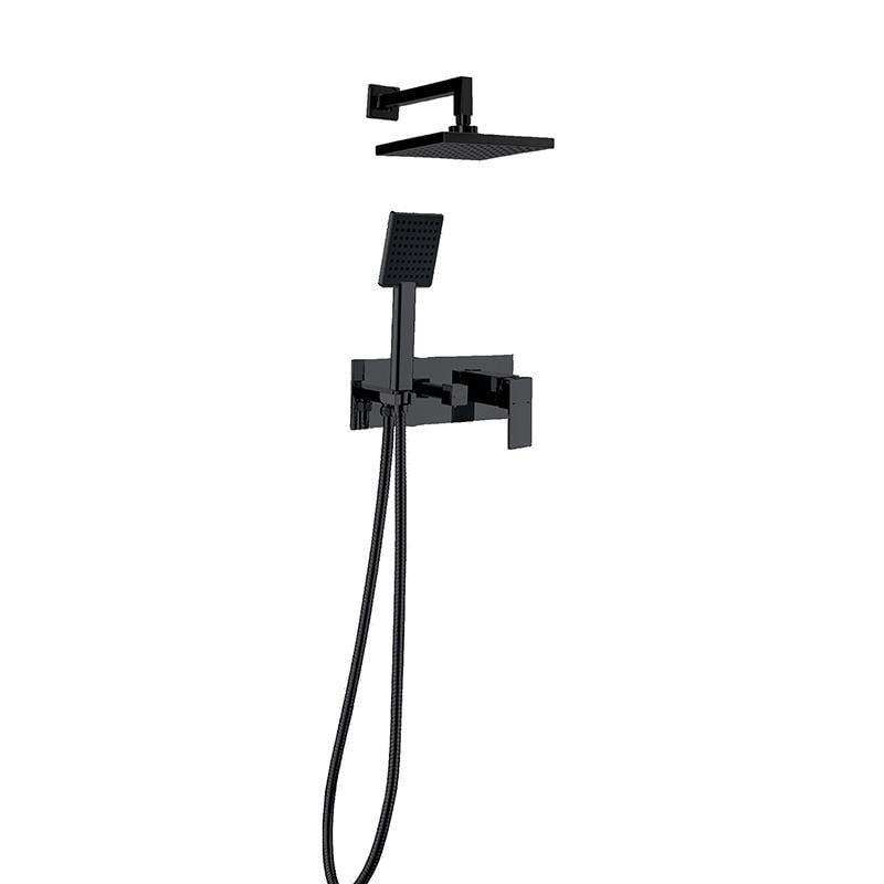 NEWARC AQUA ANKASTRE BANYO BATARYA SETİ SİYAH