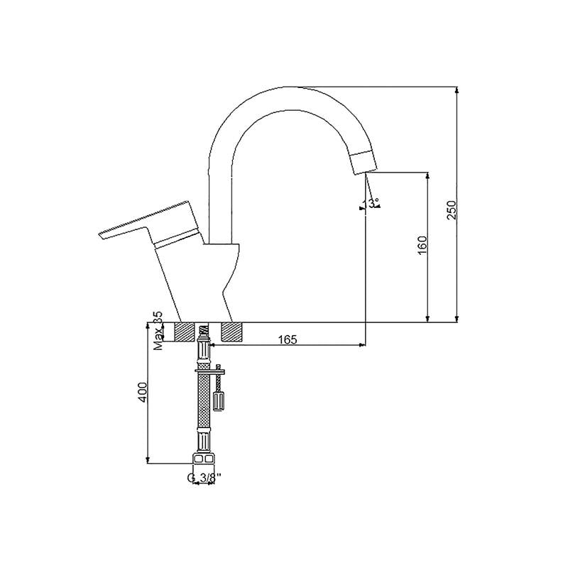 NEWARC ENERGY DÖNERLİ LAVABO BATARYASI