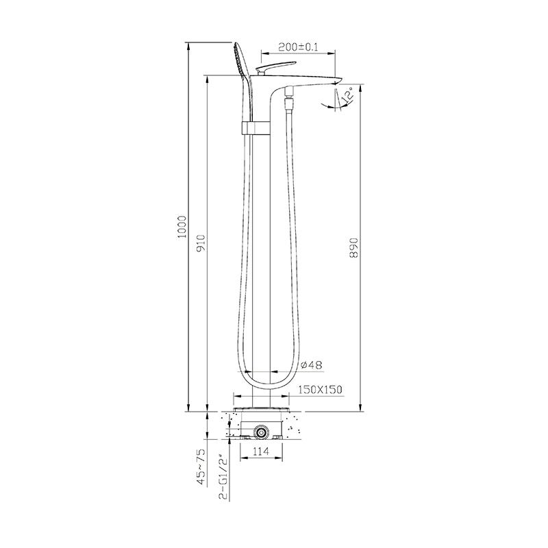 NEWARC LİFE TABANDAN BANYO BATARYASI