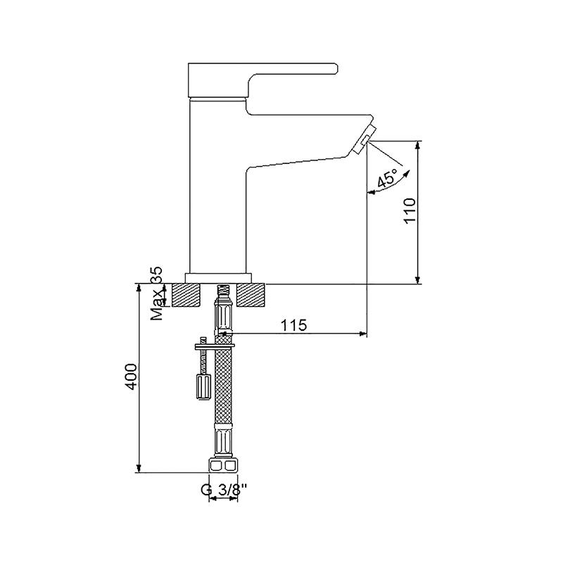 Newarc 832521 Premium Lavabo Bataryası