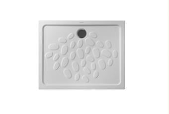 Ocean duş teknesi 100x80 cm kaydırmaz özellikli 100x80x4 cm Beyaz