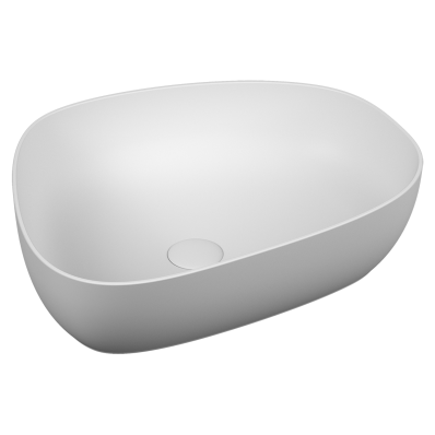 Outline Asimetrik lavabo, 56 cm Beyaz