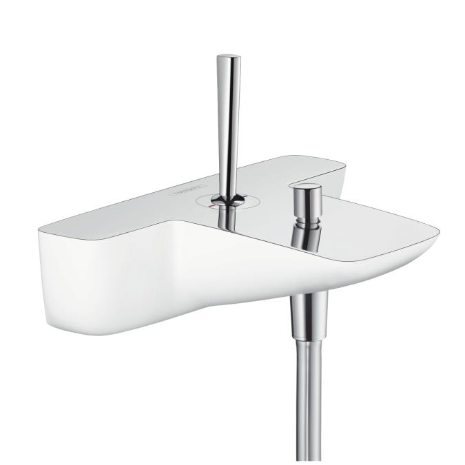 PuraVida Tek Kollu Banyo Bataryası Beyaz/Krom